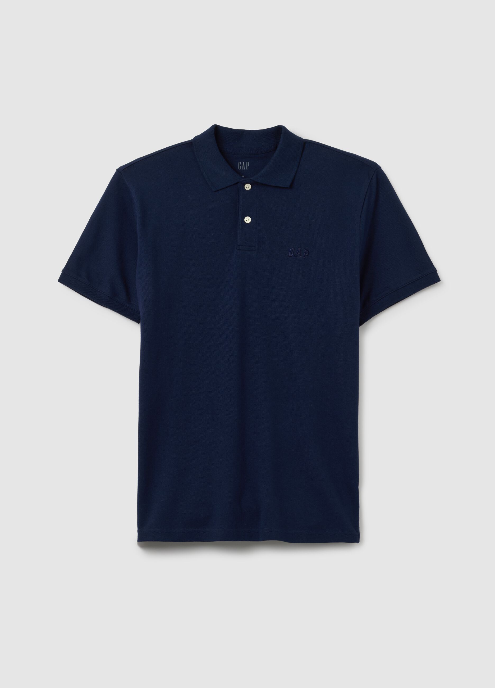 Polo in piquet con ricamo logo