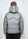 Nylon Ripstop Hooded Puffer Jacket in Grey_4