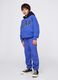 Blue joggers with elasticated edging_0