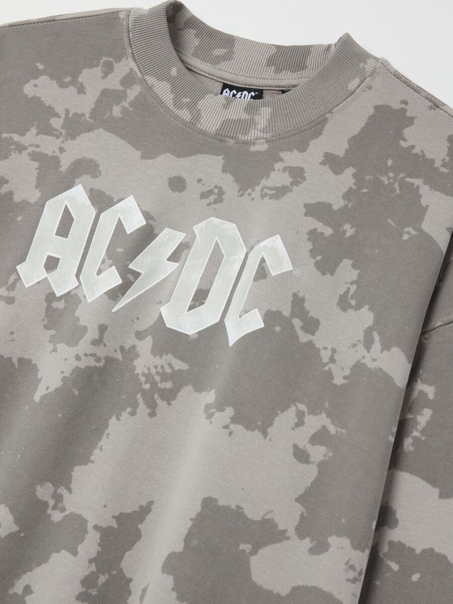 Camouflage sweatshirt with AC/DC print_5