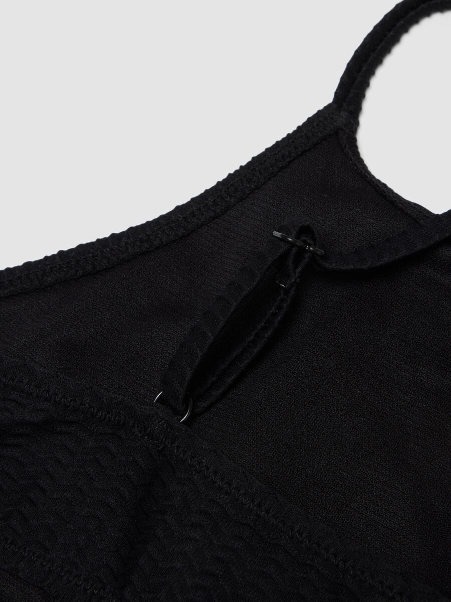 Black textured stretch-fabric bikini_2