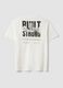 White pure cotton jersey T-shirt with graphic print, regular fit_5