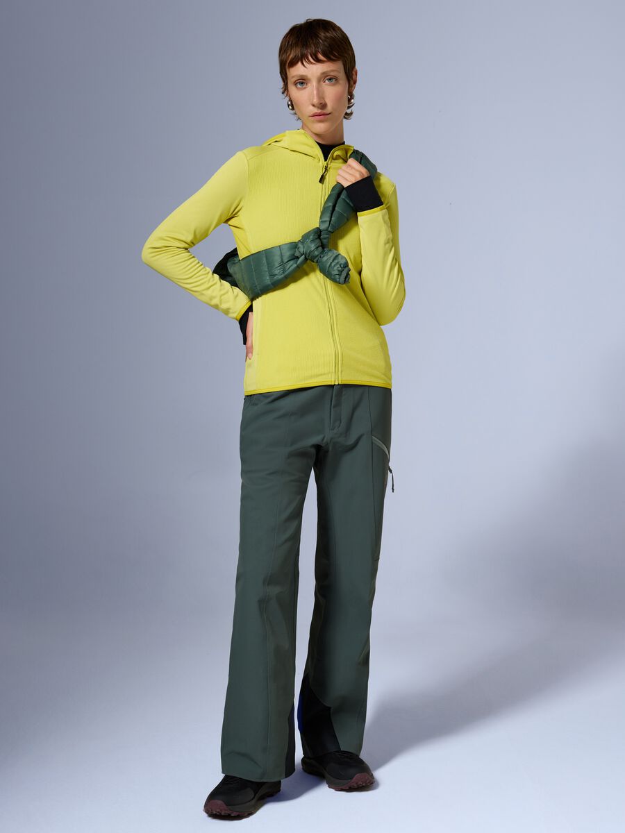 Full zip waffle fleece hoodie ALTAVIA WITH DEBORAH COMPAGNONI_2