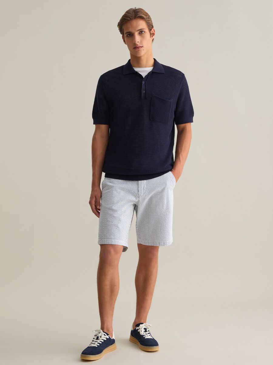 Men's Multicolor Stretch Cotton Regular Fit Shorts_0