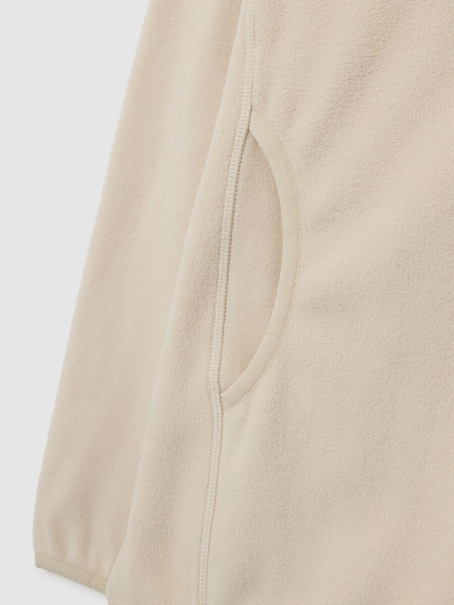 Beige Fleece with Full Zip_5