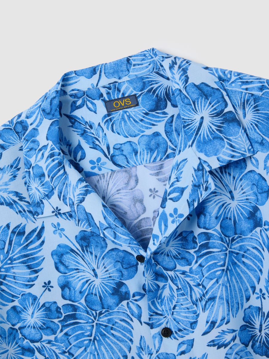 Camicia da uomo in viscosa multicolor over fit_1