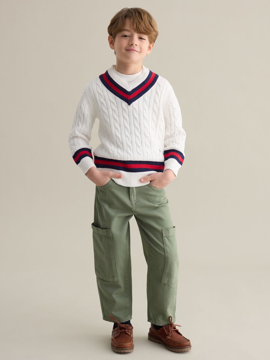Cargo jeans in cotton_1