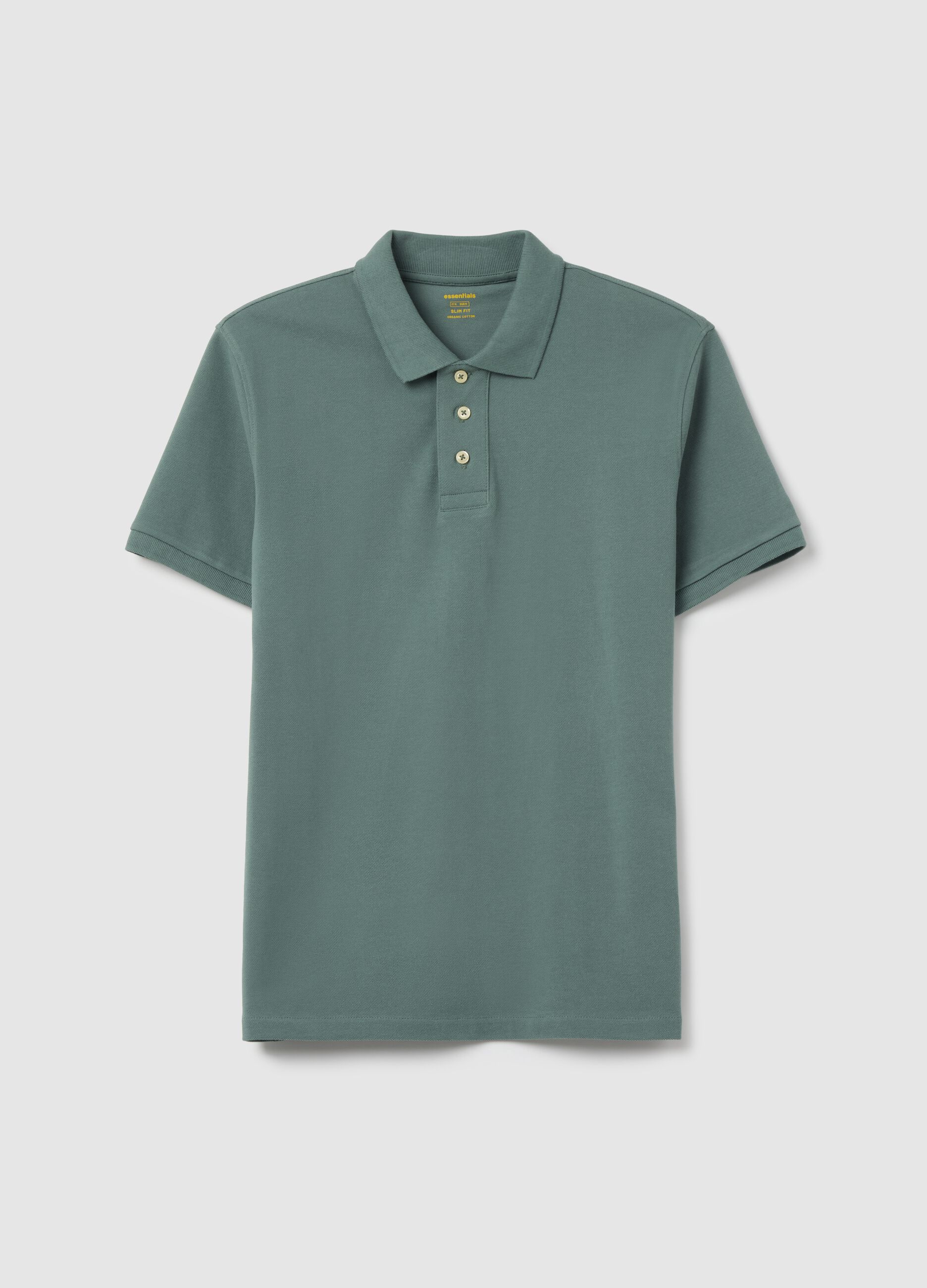Slim-fit polo shirt in organic cotton