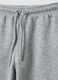 Jogger wide leg grigio melange con vita elasticizzata_2