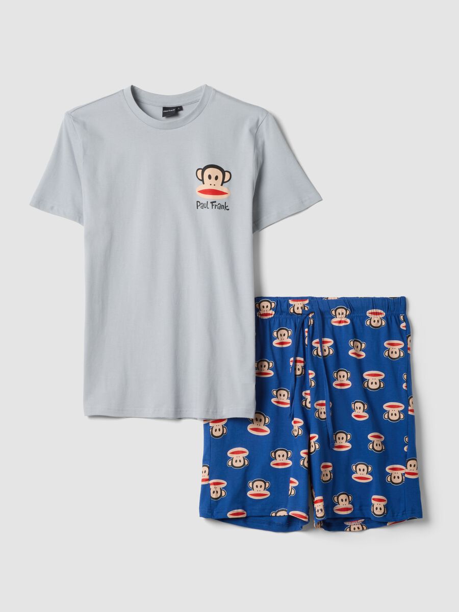 Set pigiama corto multicolor in puro cotone organico con stampa Paul Frank regular fit_4