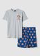 Set pigiama corto multicolor in puro cotone organico con stampa Paul Frank regular fit_4