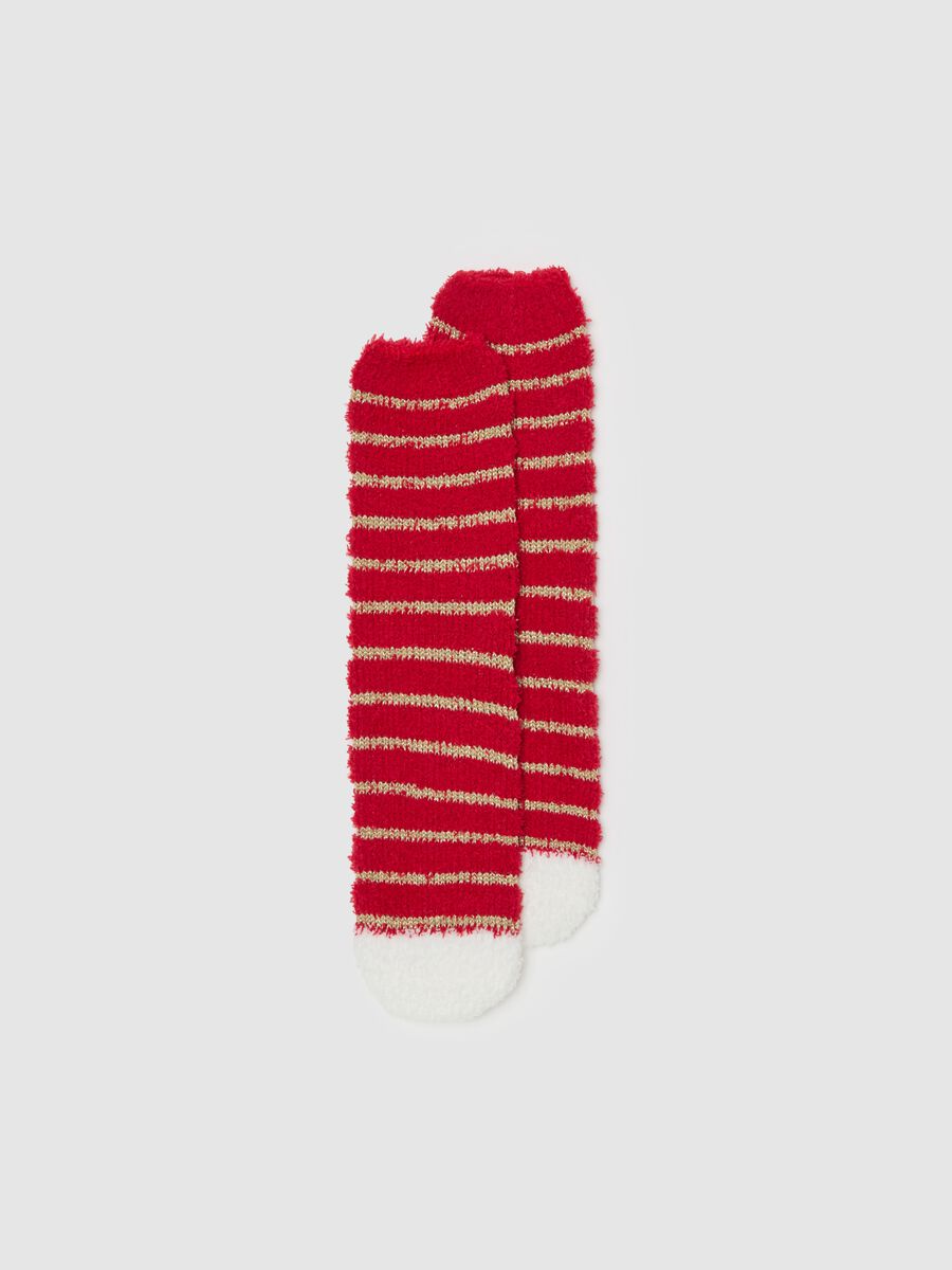Long socks with striped lurex design_0