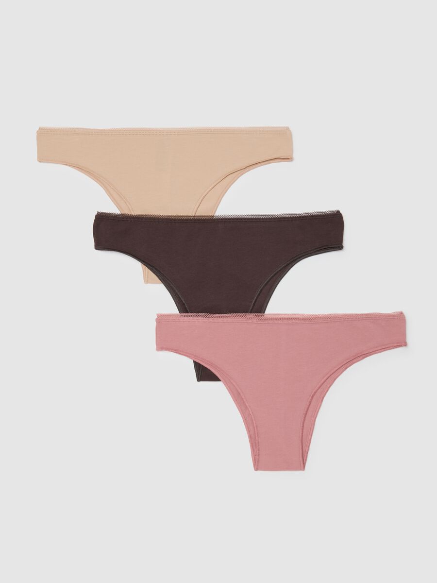 Set tripack slip in cotone elasticizzato beige regular fit_4
