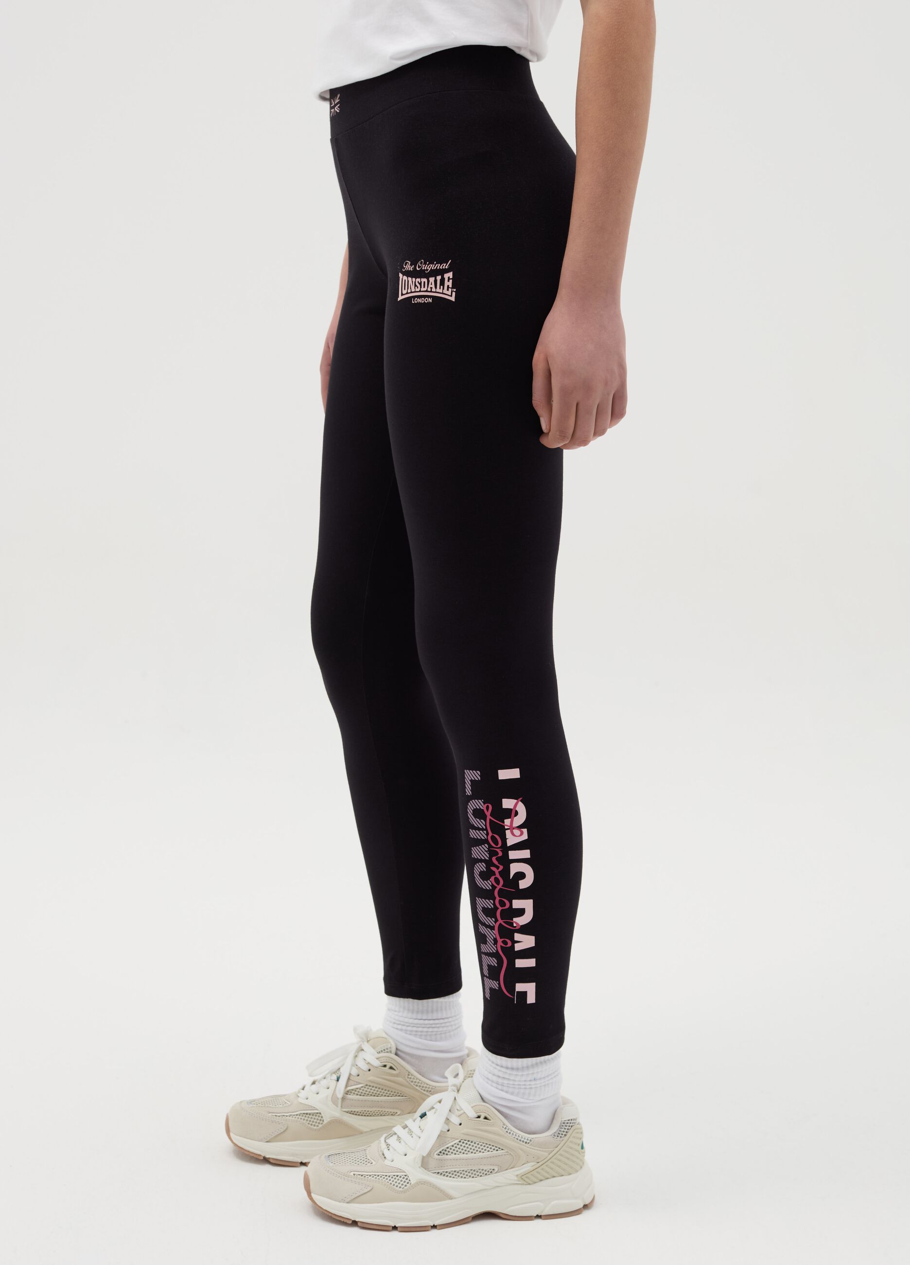 Leggings con stampa logo 
