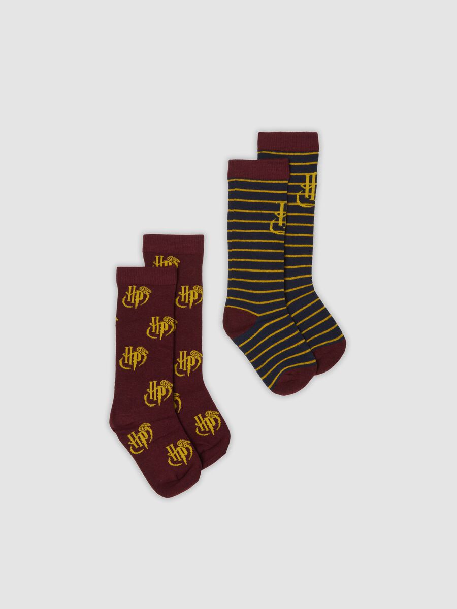 Bipack di calze lunghe in cotone organico elasticizzato Harry Potter_0