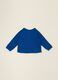 Blue pure cotton baby sweatshirt with print_2