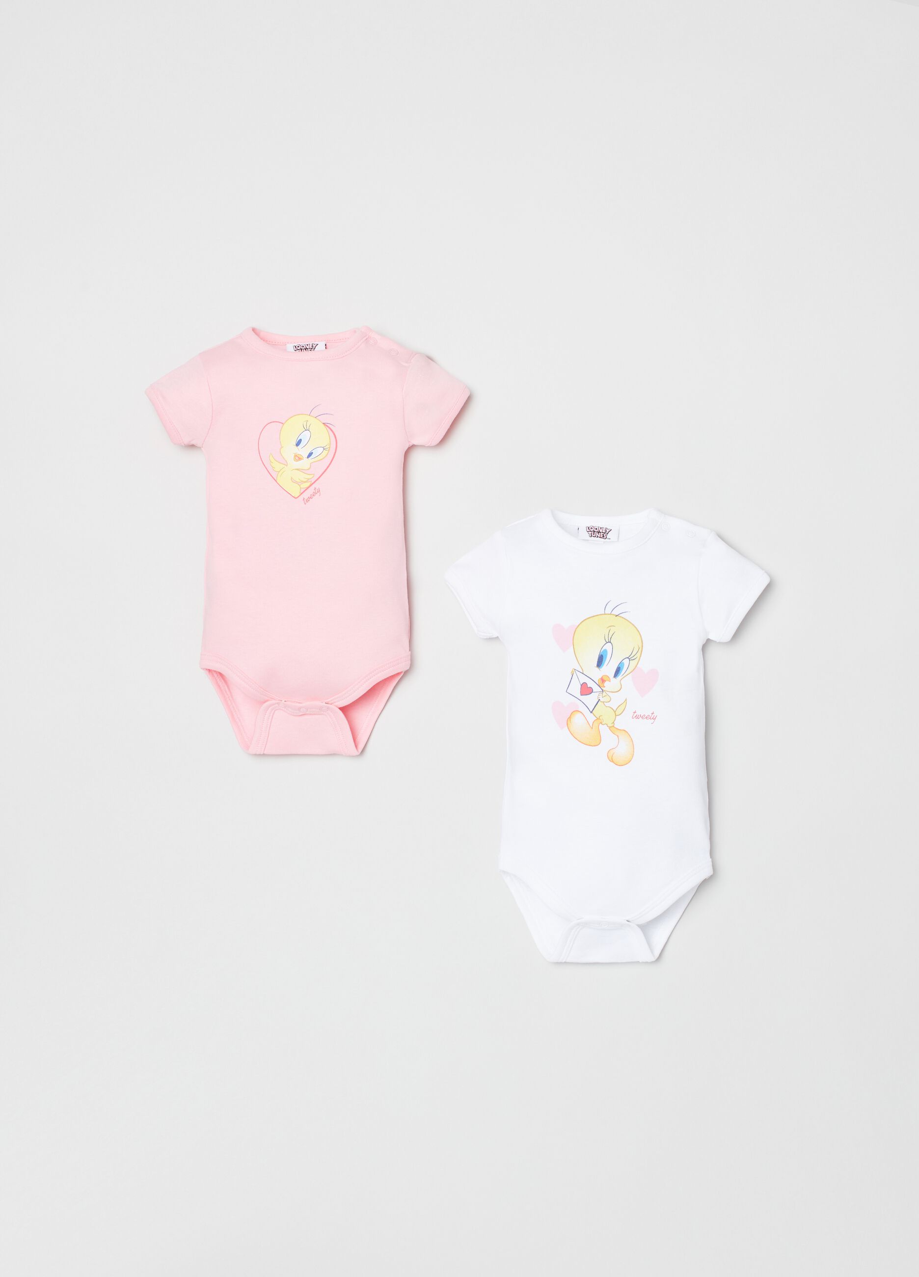 Two-pack bodysuits with Looney Tunes Tweety Pie