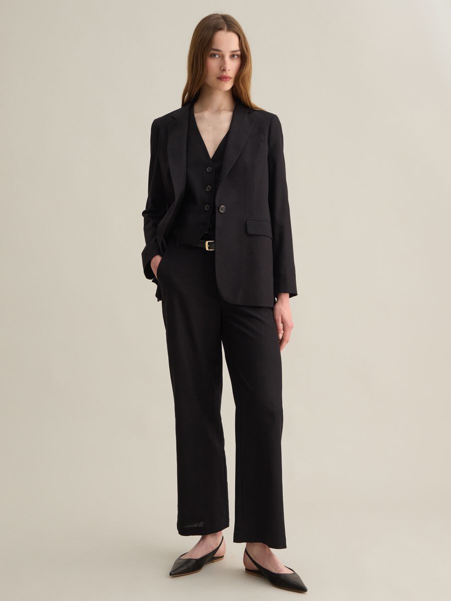 Regular Fit Black Blazer from Piombo_1
