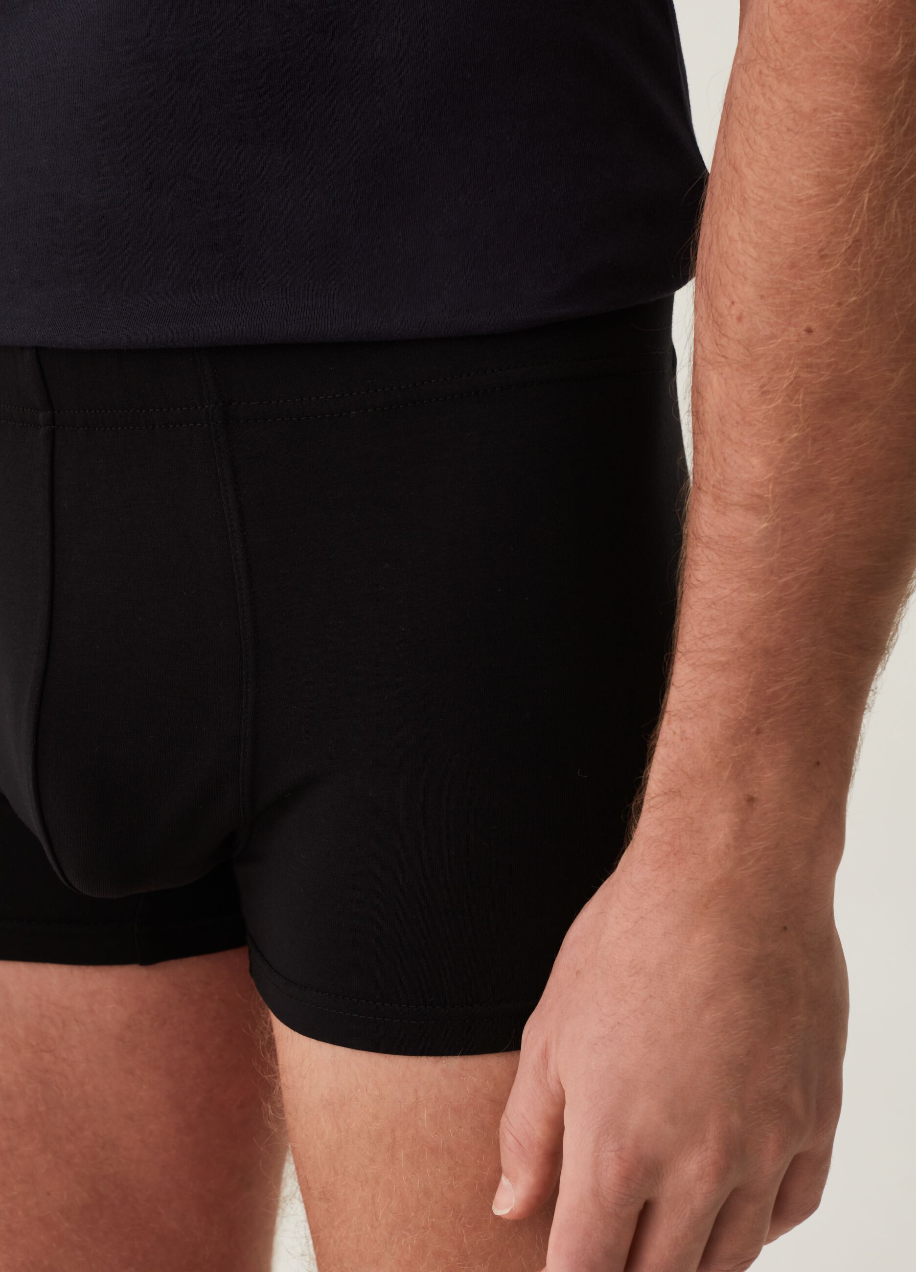 Tripack boxer in cotone bio stretch