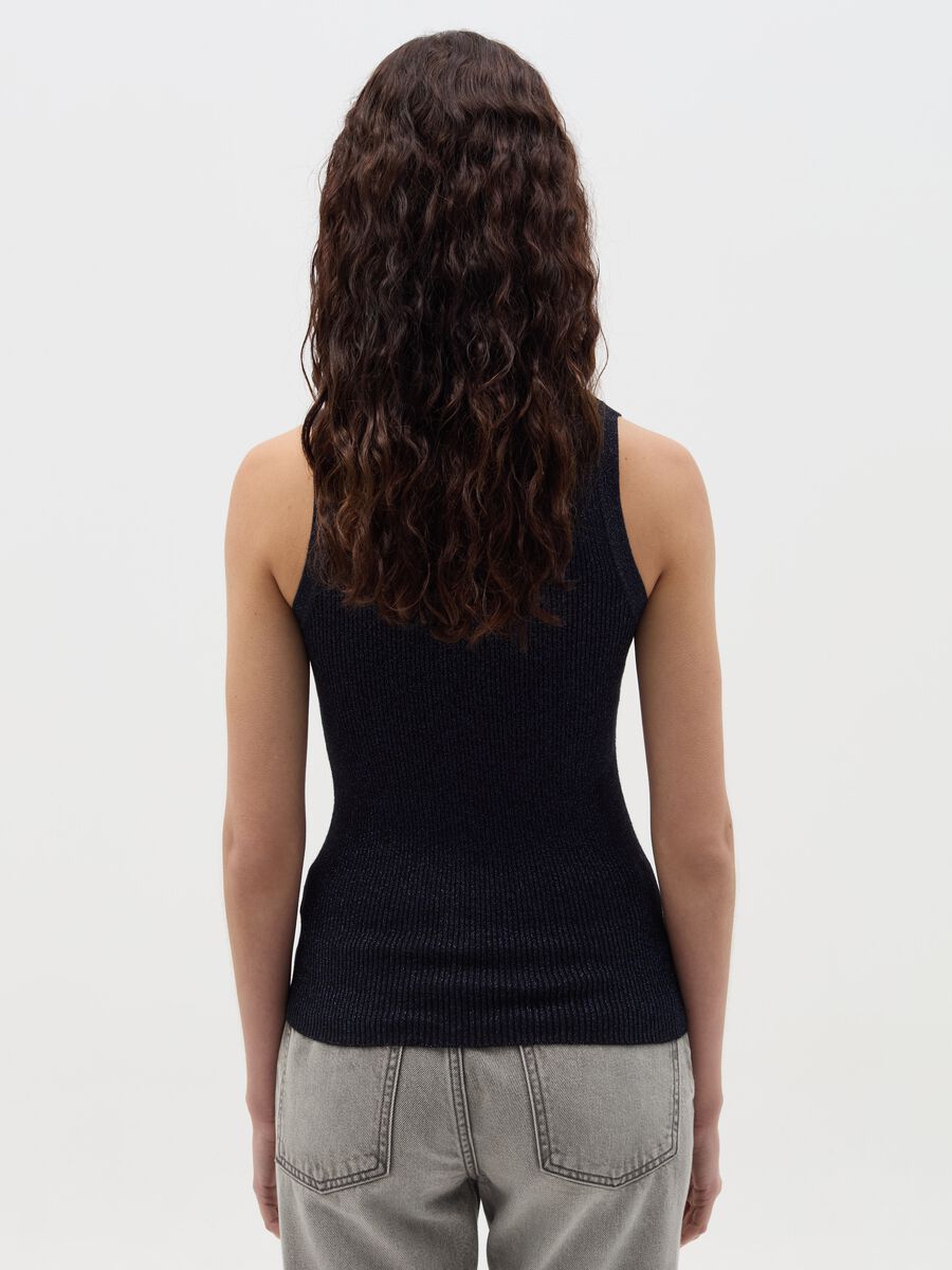 Ribbed lurex tank top_3