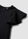 Black pure cotton set with T-shirt and shorts_2