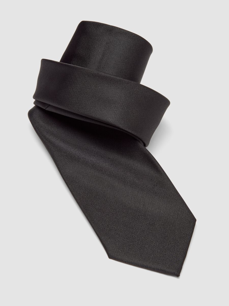 Black tie with 7.5 cm blade_2