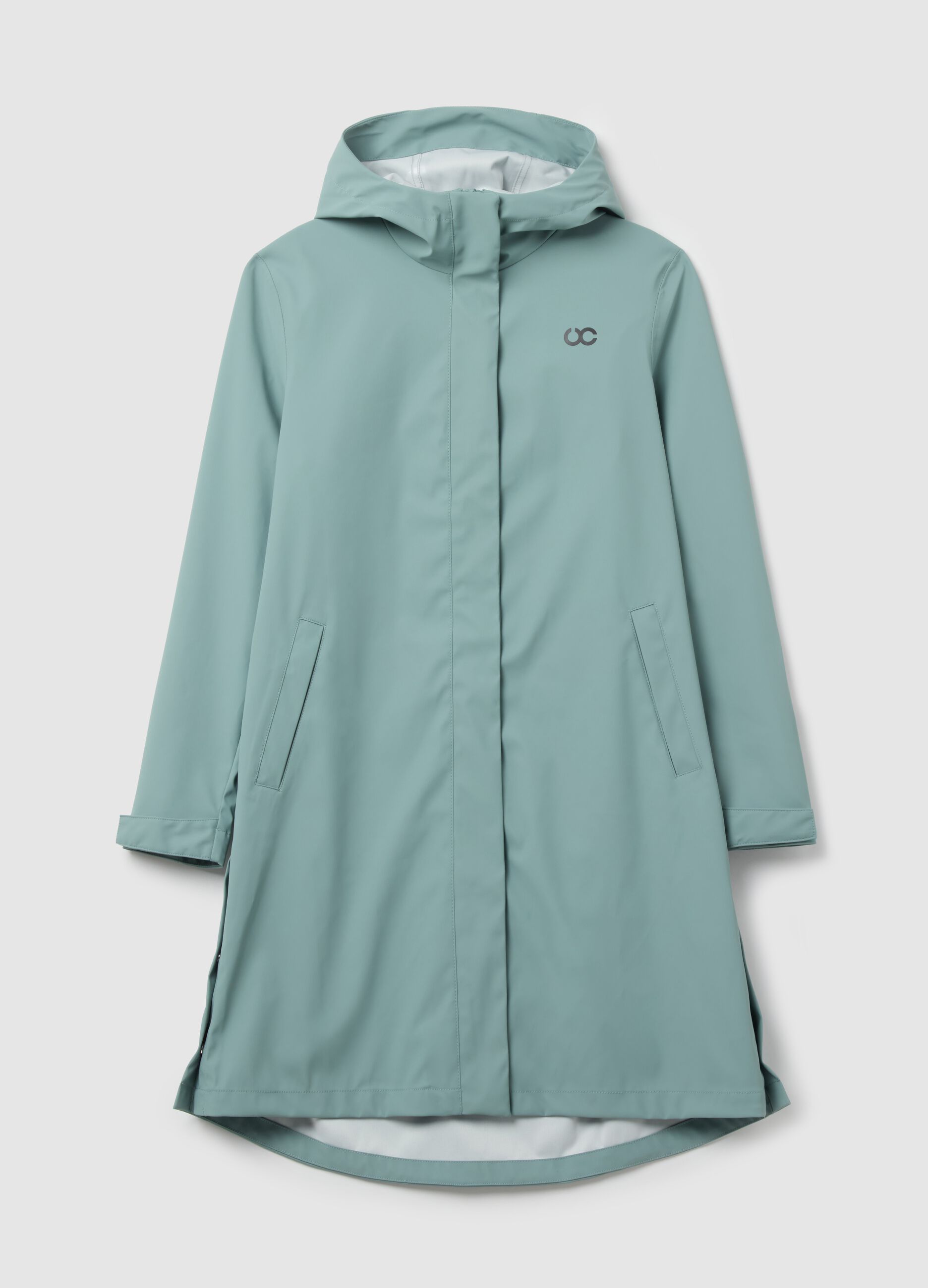 Long parka with hood