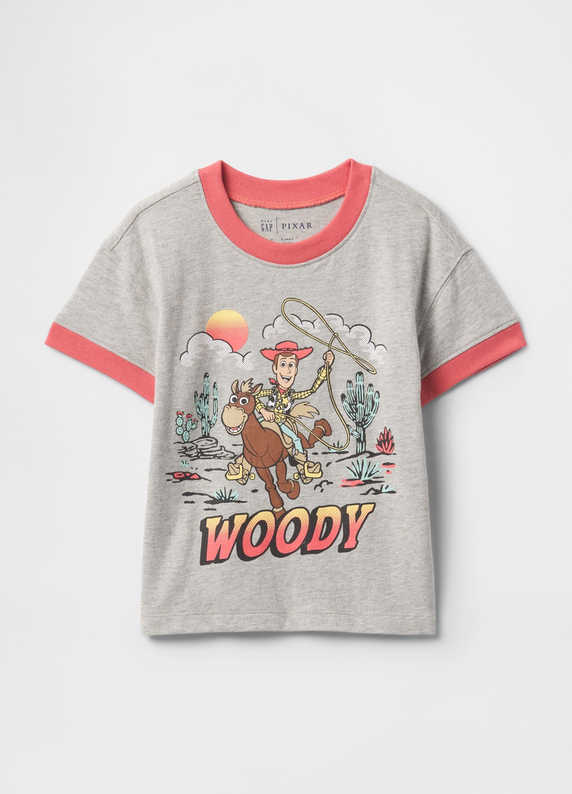 Grey T-shirt with Woody print