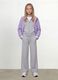 Purple hooded rain jacket with zip for girls_0