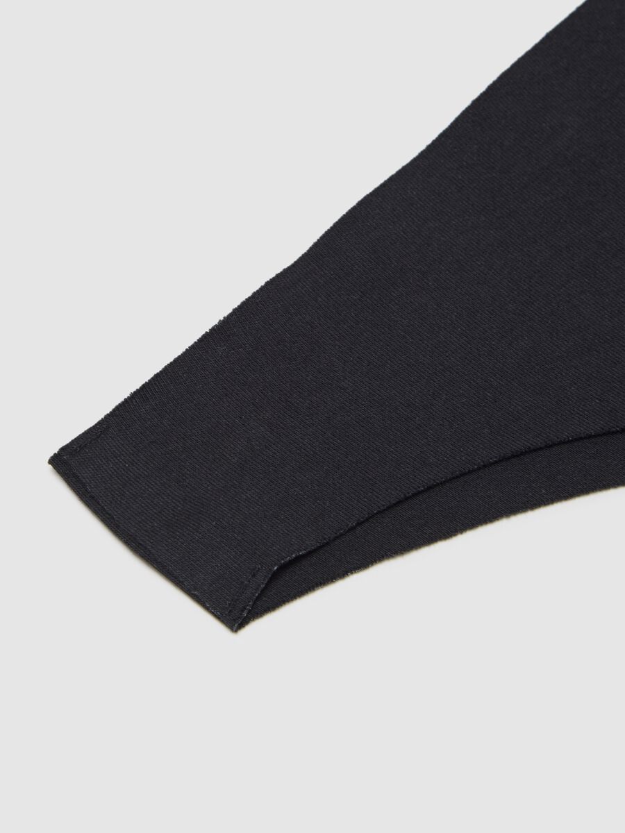 Perizoma in cotone elasticizzato nero_5