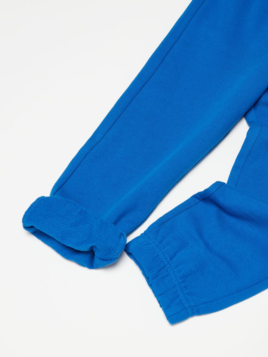 Fleece joggers with elasticated edging_2