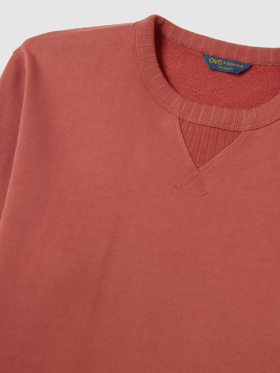 Red pure cotton regular fit jumper_5