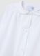 Girls' School Smock in White Cotton Blend with Buttons_3