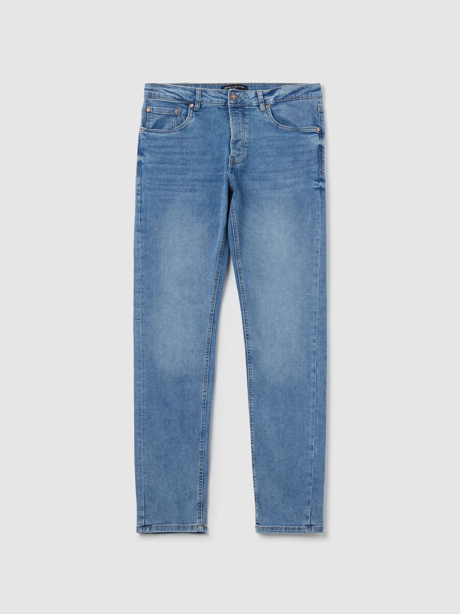 Slim-fit jeans with fading_4
