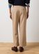 Beige Blend Regular Fit Trousers_2