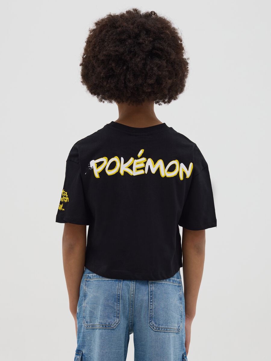 Boxy-fit T-shirt in cotton with Pikachu print_2
