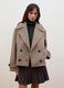 Brown wool and viscose blend coat_1