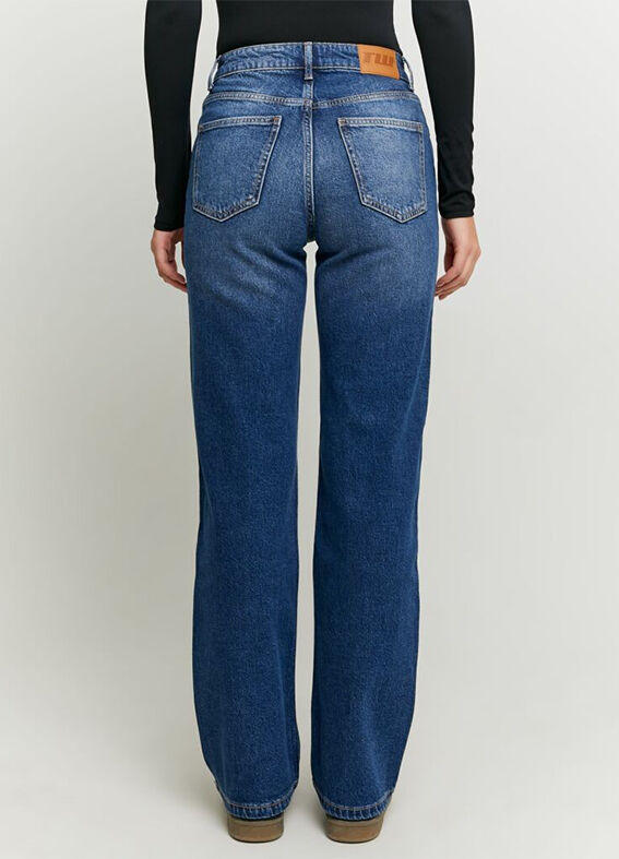 Jeans da donna in denim blu regular fit