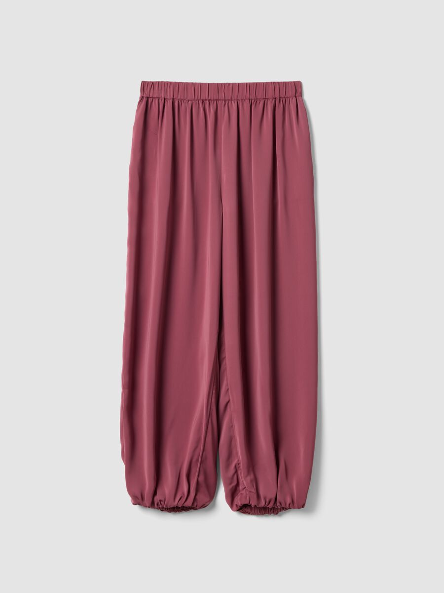Pink relaxed-fit joggers with elasticated waist_0