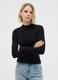 Black fitted viscose jumper_1