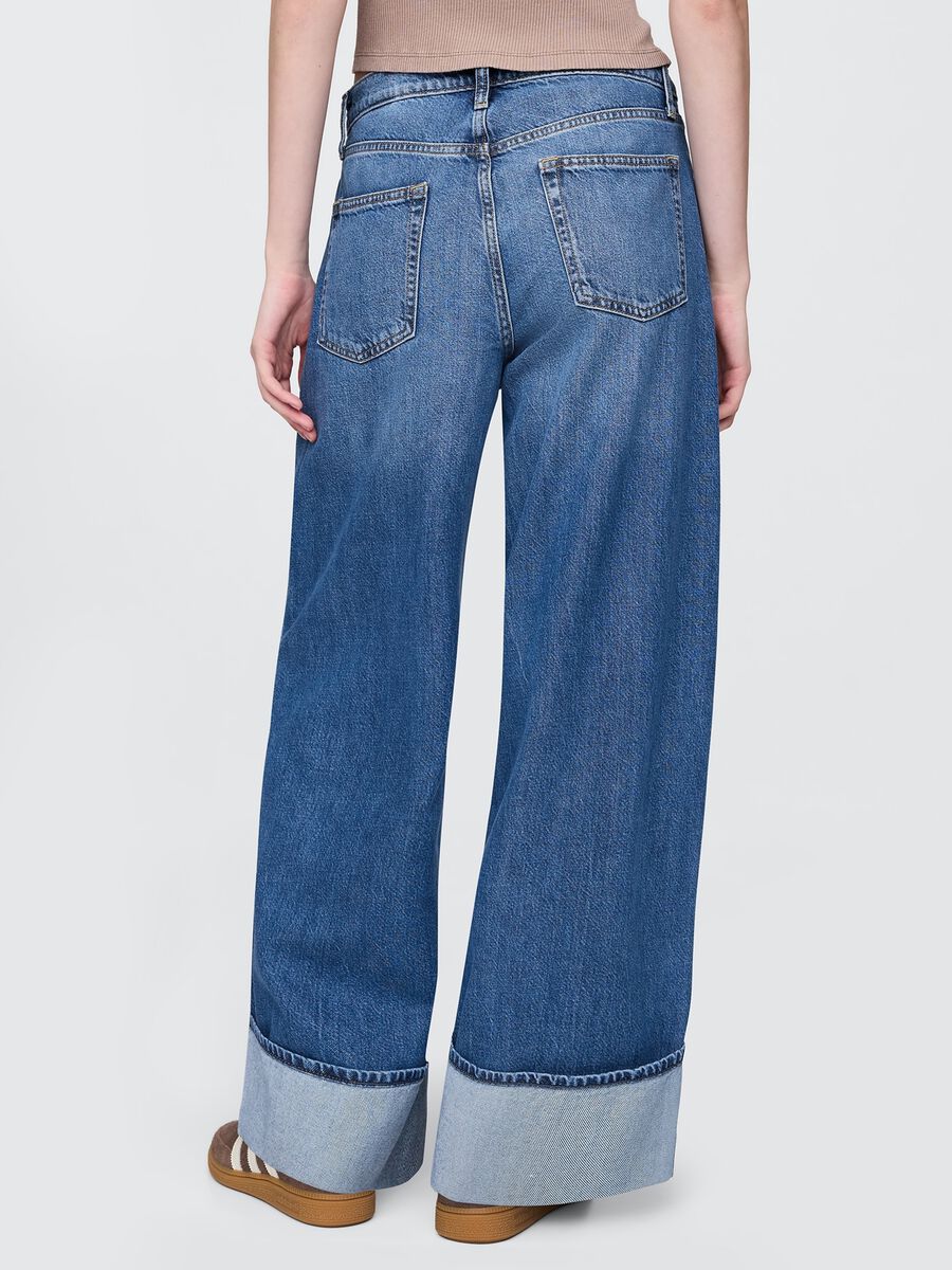 Wide Leg Cotton and Lyocell Blend Jeans by Gap_2