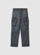 Washed Grey Cargo Trousers_4
