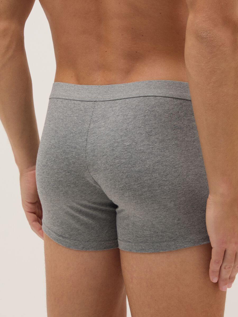 Grey Stretch Cotton Regular Fit Boxer Tripack_2