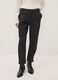 Grey regular-fit formal trousers in stretch viscose_1