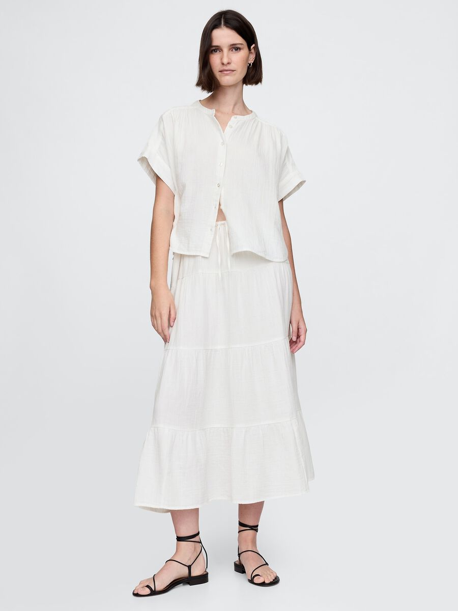 Light white fabric shirt_1