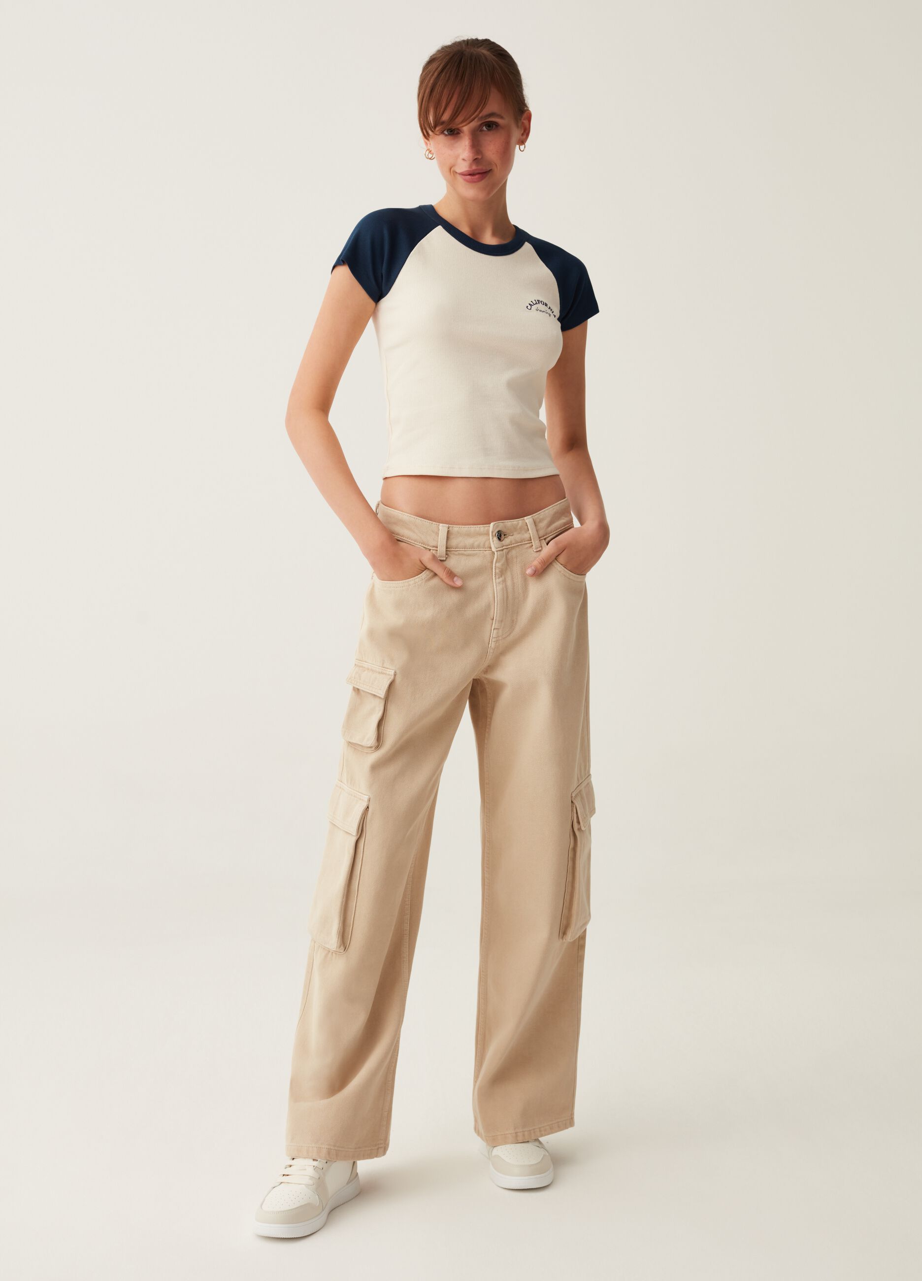 Jeans cargo wide leg_0