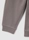 Grey regular fit cotton trousers for boys_3