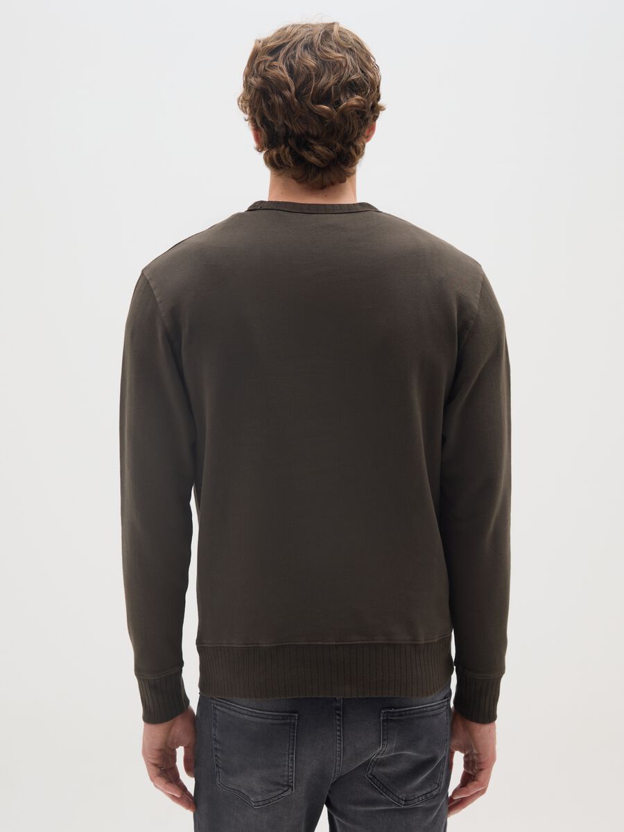 Maglia in puro cotone verde regular fit_2