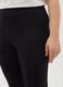 Black Cotton Blend Skinny Leggings_3