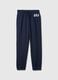 Blue cotton-blend joggers with GAP logo_0